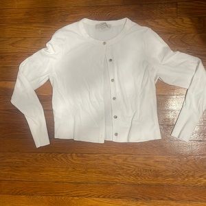 White cardigan